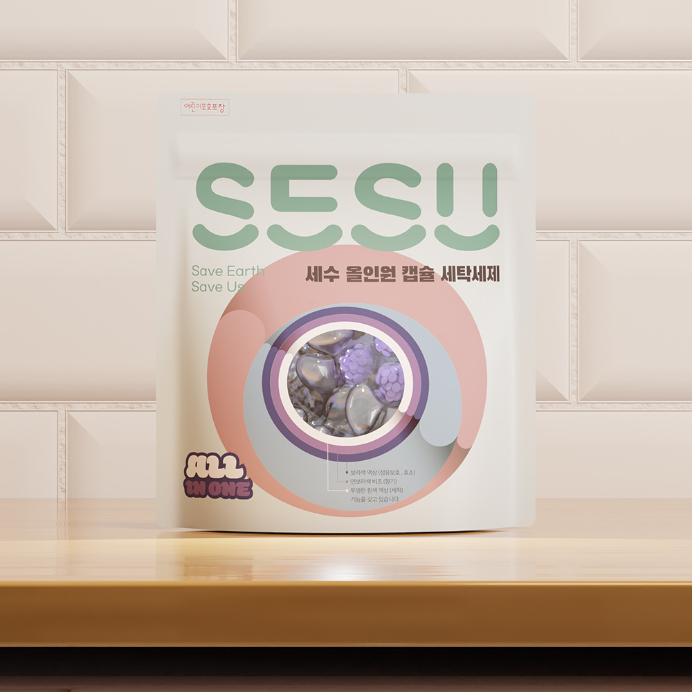에스이에스유(SESU)세수 올인원 캡슐 세탁 세제 30개입